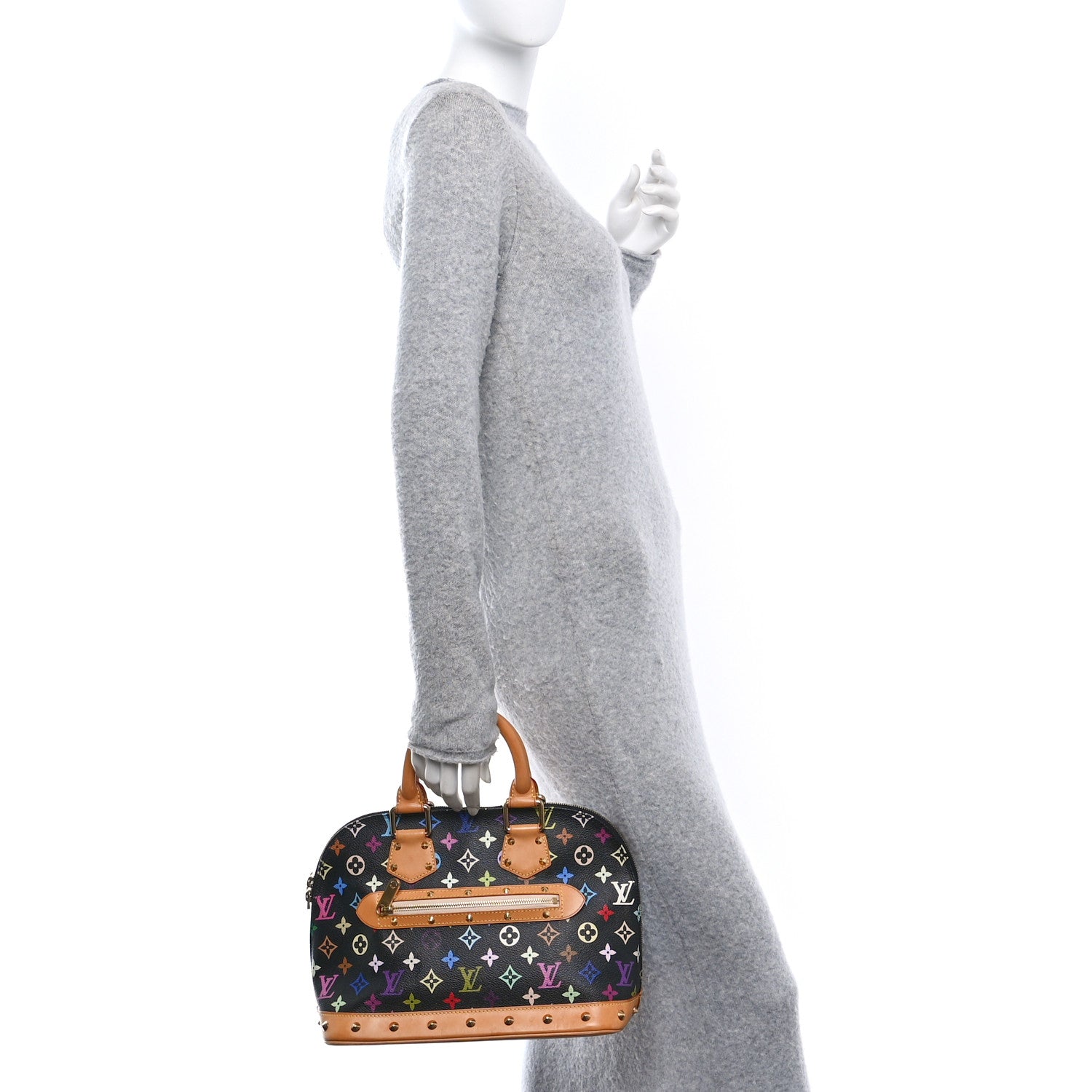Louis Vuitton Monogram Multicolor Alma Black 2 of 9