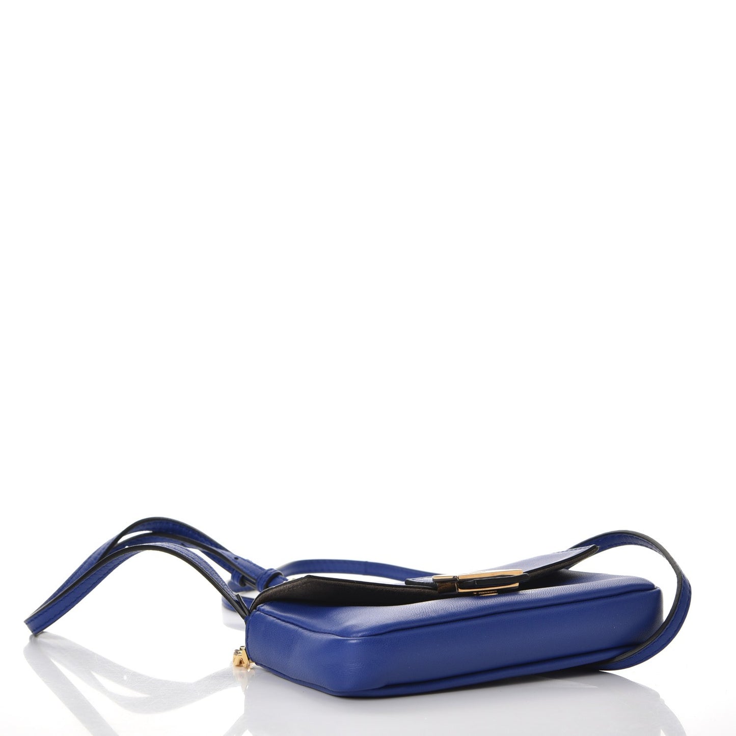 Shiny Nappa Micro Baguette Blue Neon