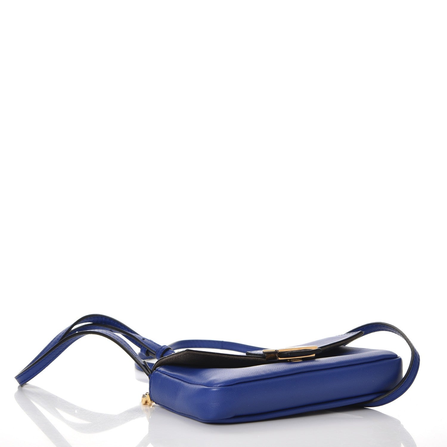 Fendi Shiny Nappa Micro Baguette Blue Neon 5 of 8