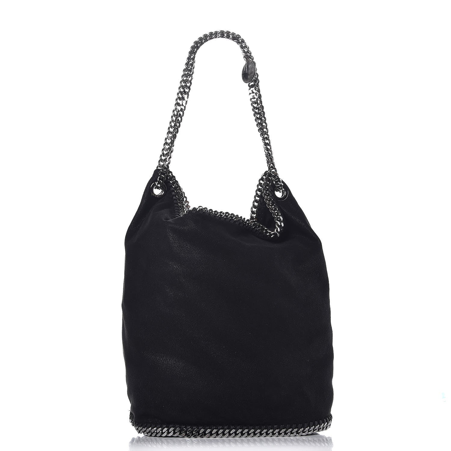 Stella McCartney Shaggy Deer Big Falabella Bucket Bag Black 1 of 8
