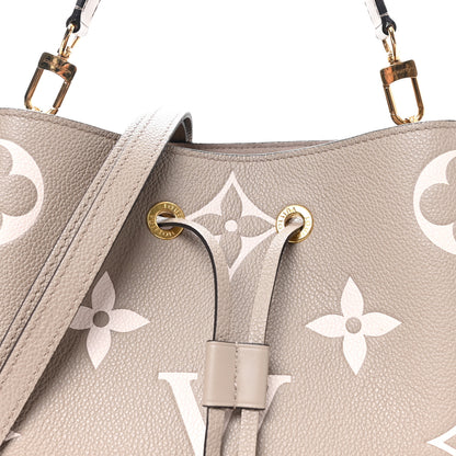 Louis Vuitton Empreinte Monogram Giant Neonoe MM Tourterelle Creme 8 of 11