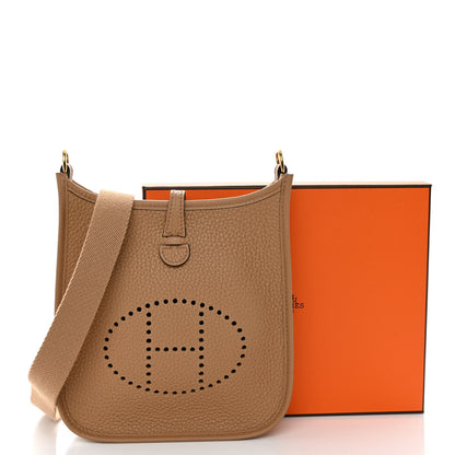 Hermes Taurillon Clemence Amazone Evelyne TPM Chai 11 of 11
