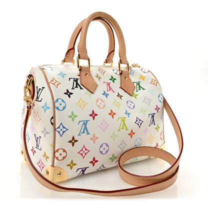 Louis Vuitton LV X TM Monogram Multicolor Speedy Bandouliere 25 White 3 of 13