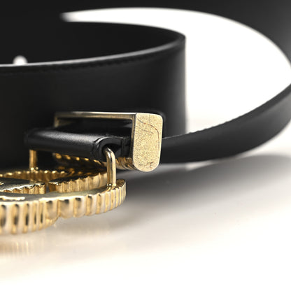 Gucci Moon Calfskin Torchon Double G 25mm Belt 80 32 Black 6 of 7