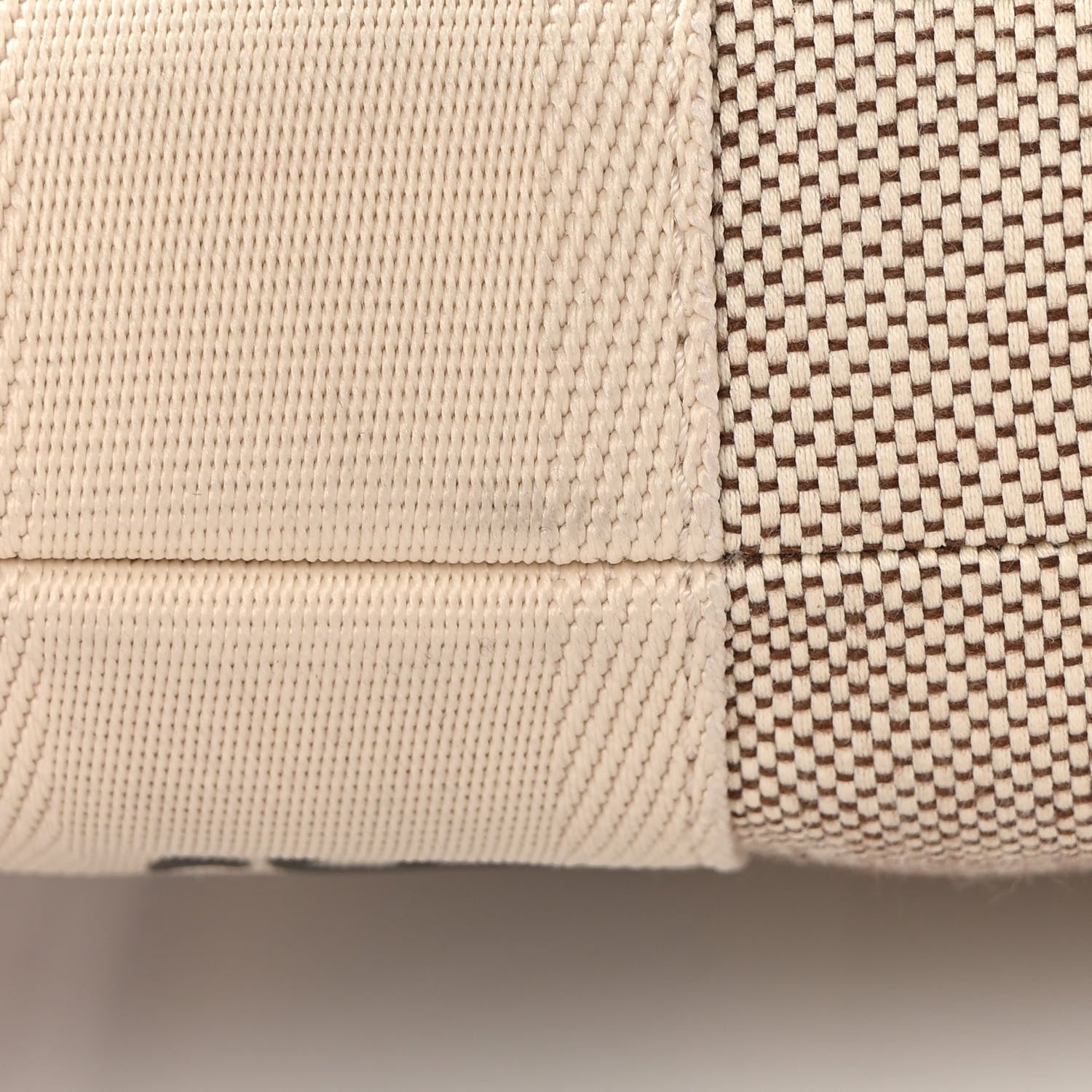 Chloe Cotton Calfskin Small Woody Ribbon Tote White Brown 13 of 13