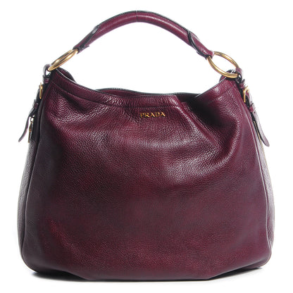 Prada Vitello Daino Hobo Amaranto 1 of 10