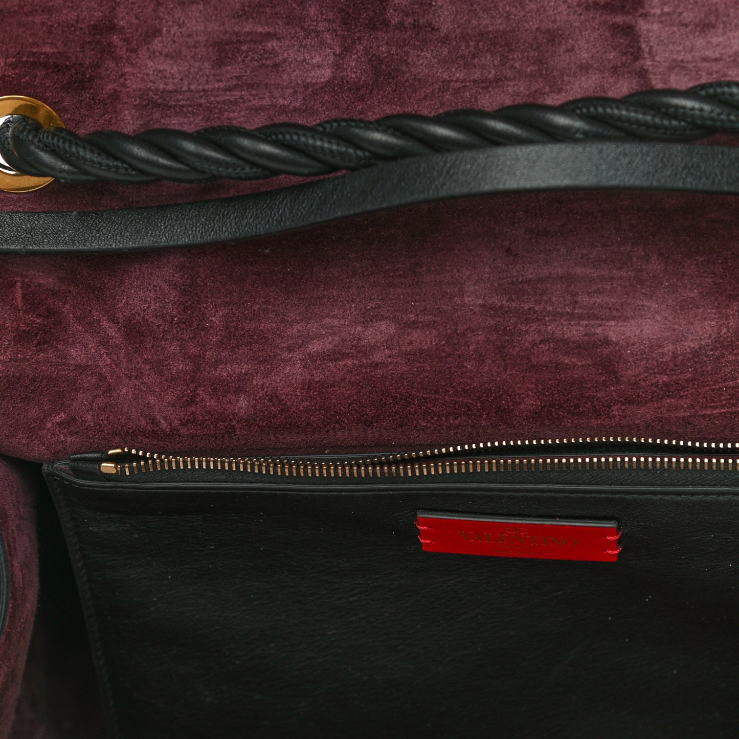Calfskin The Rope Crossbody Bag Black