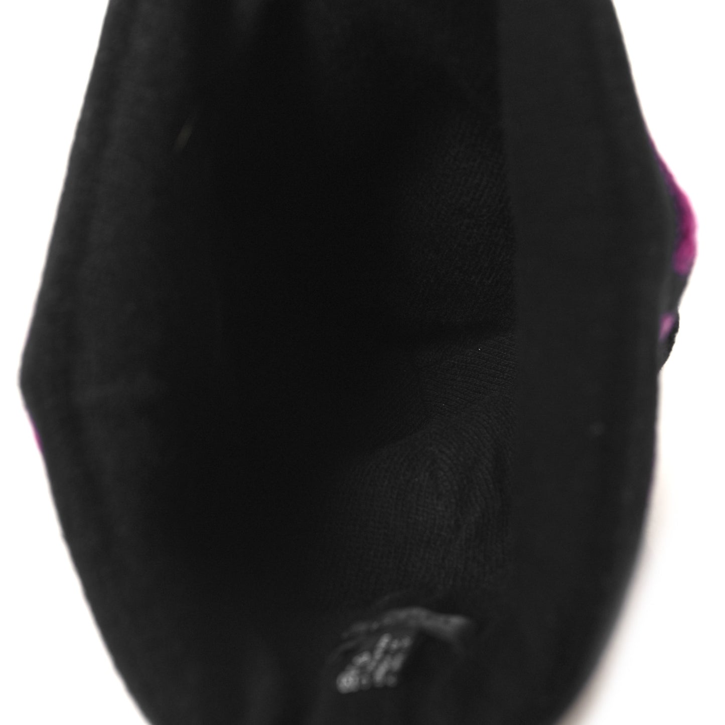 Cashmere Logo Beanie Hat Black Fuchsia