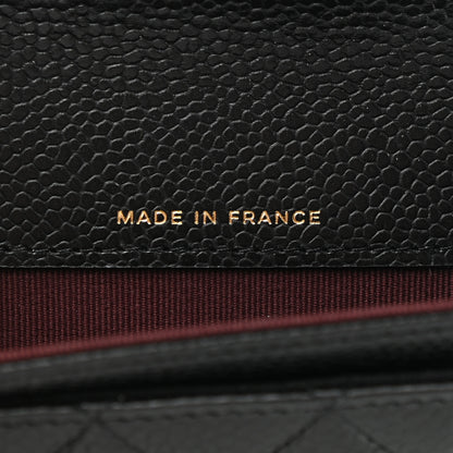 Chanel Caviar Quilted Flap Card Holder Wallet Black 7 of 9