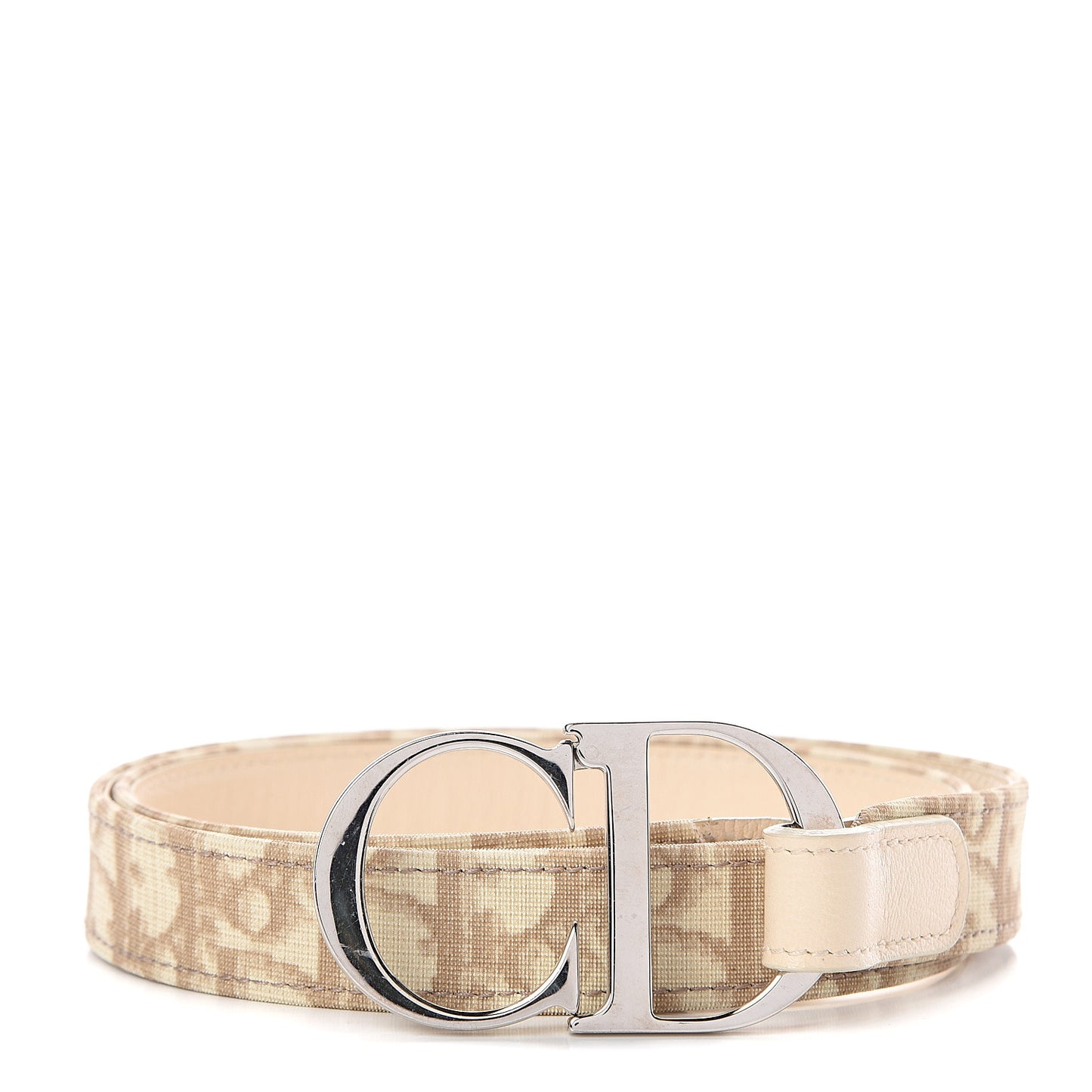 Monogram CD Belt 90 Beige