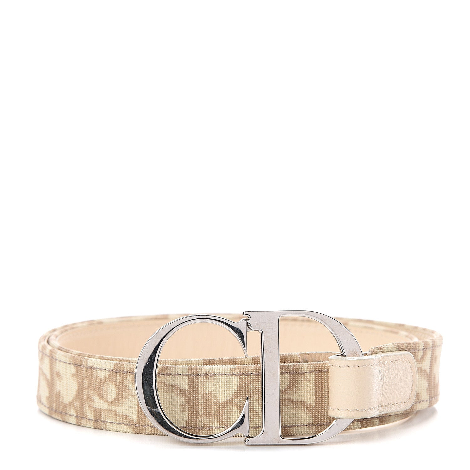 Christian Dior Monogram CD Belt 90 Beige 1 of 3