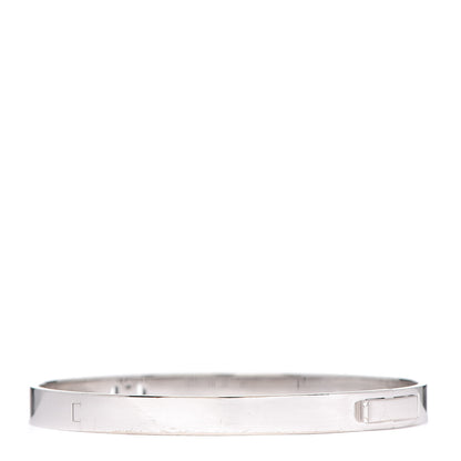 Hermes 18K White Gold Diamond PM H D'Ancre Bracelet SH 3 of 6