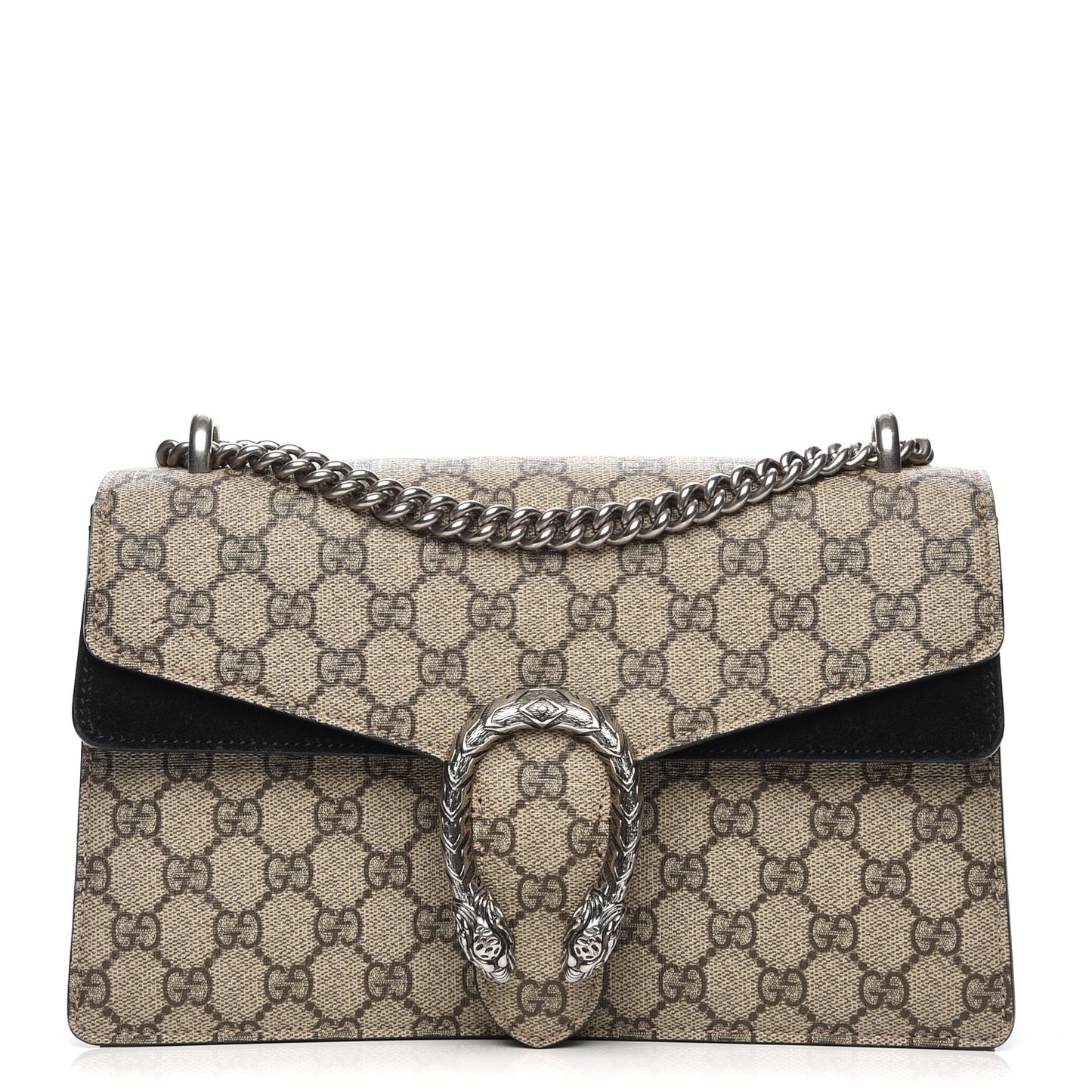 GG Supreme Monogram Small Dionysus Shoulder Bag Black