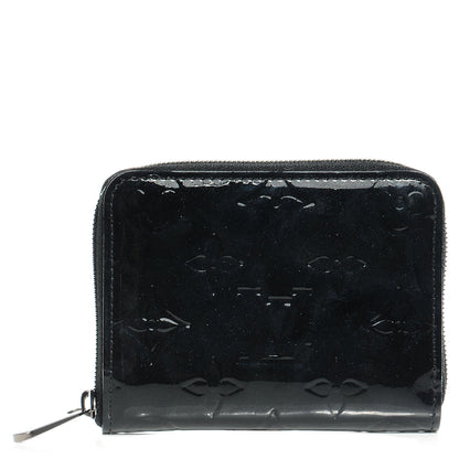 Louis Vuitton Vernis Zippy Coin Purse Wallet Noir Magnetique 1 of 8