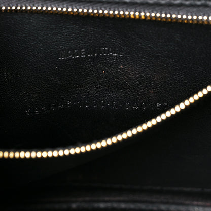 Balenciaga Shiny Calfskin Crocodile Embossed Small Hourglass Top Handle Bag Black 8 of 21