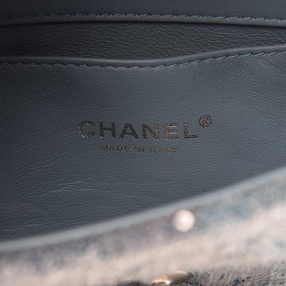Chanel Sequin Mini Waterfall Flap Light Blue 6 of 11