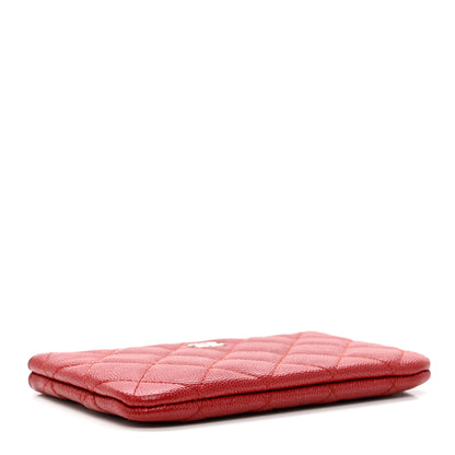 Chanel Caviar Quilted Small Cosmetic Case Red 4 of 7