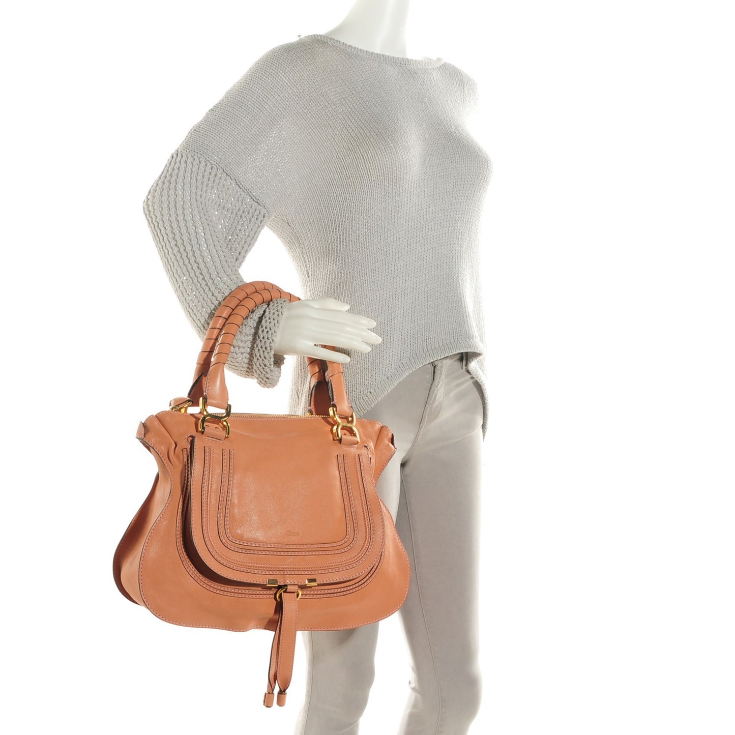 Calfskin Medium Marcie Satchel