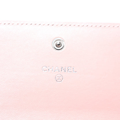 Chanel Calfskin Quilted Crystal CC Star Flap Wallet Light Pink 5 of 8