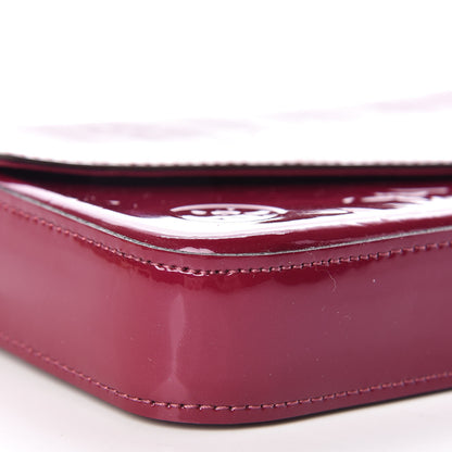 Louis Vuitton Vernis Felicie Chain Wallet Magenta 5 of 12