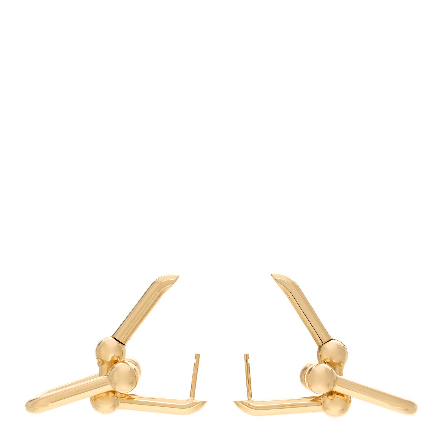 Tiffany 18K Yellow Gold Large HardWear Link Earrings 3 of 5