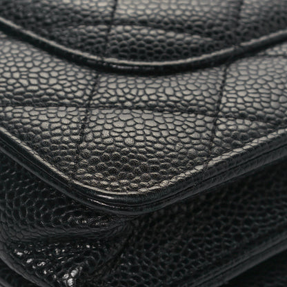 Chanel Caviar Quilted Wallet On Chain WOC Black 13 of 16