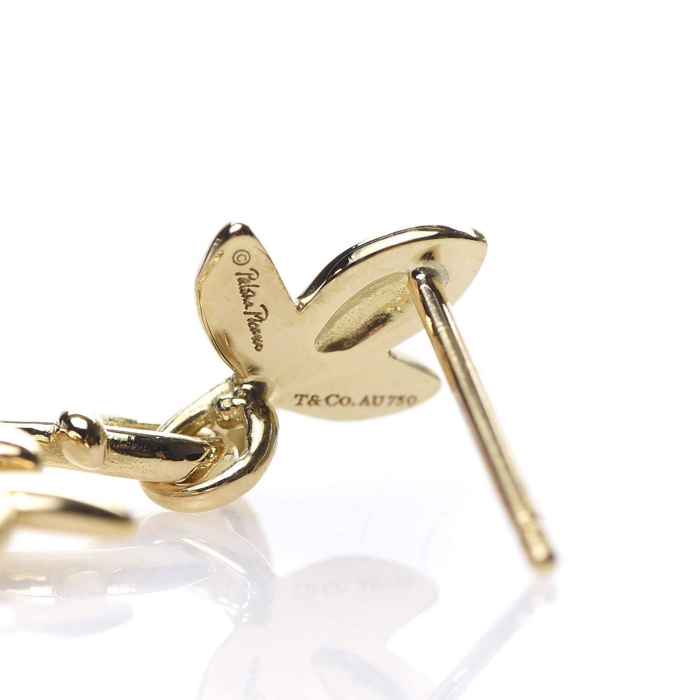 18K Yellow Gold Paloma Picasso Olive Leaf Drop Earrings
