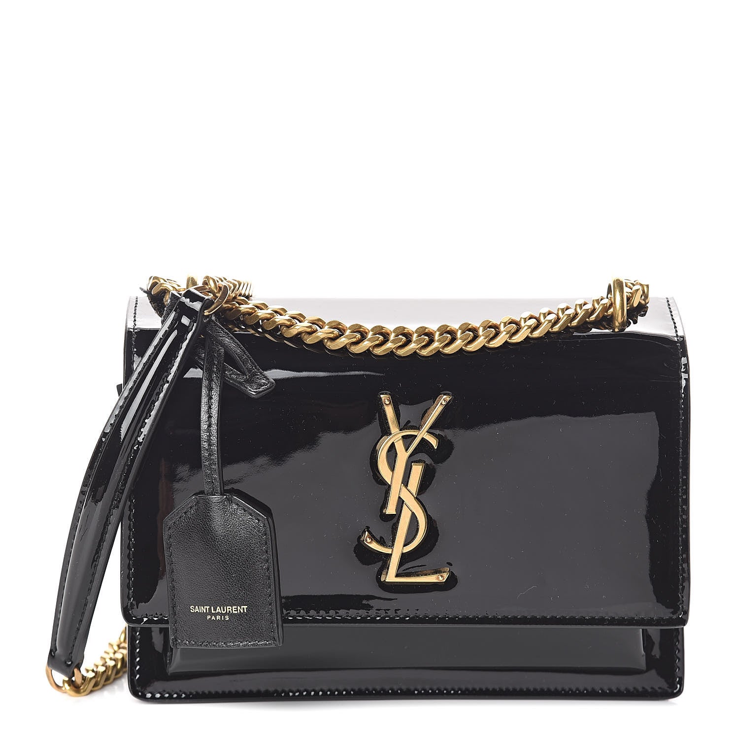 Saint Laurent Patent Small Monogram Sunset Black 1 of 9