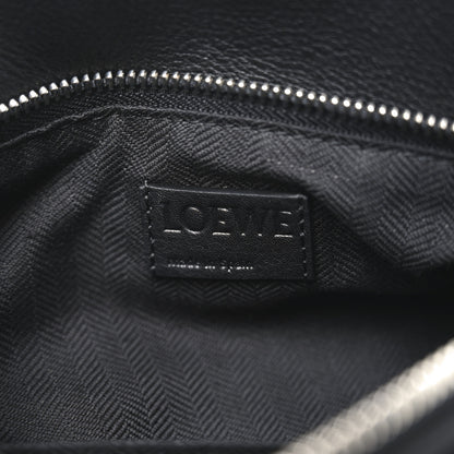 Loewe Shiny Calfskin Small Puzzle Biker Bag Black 6 of 9