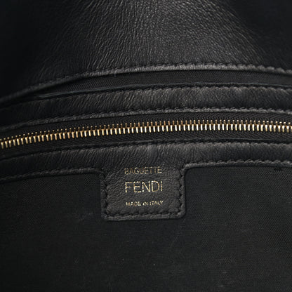 Fendi Nappa FF 1974 Embossed Baguette Black 6 of 10