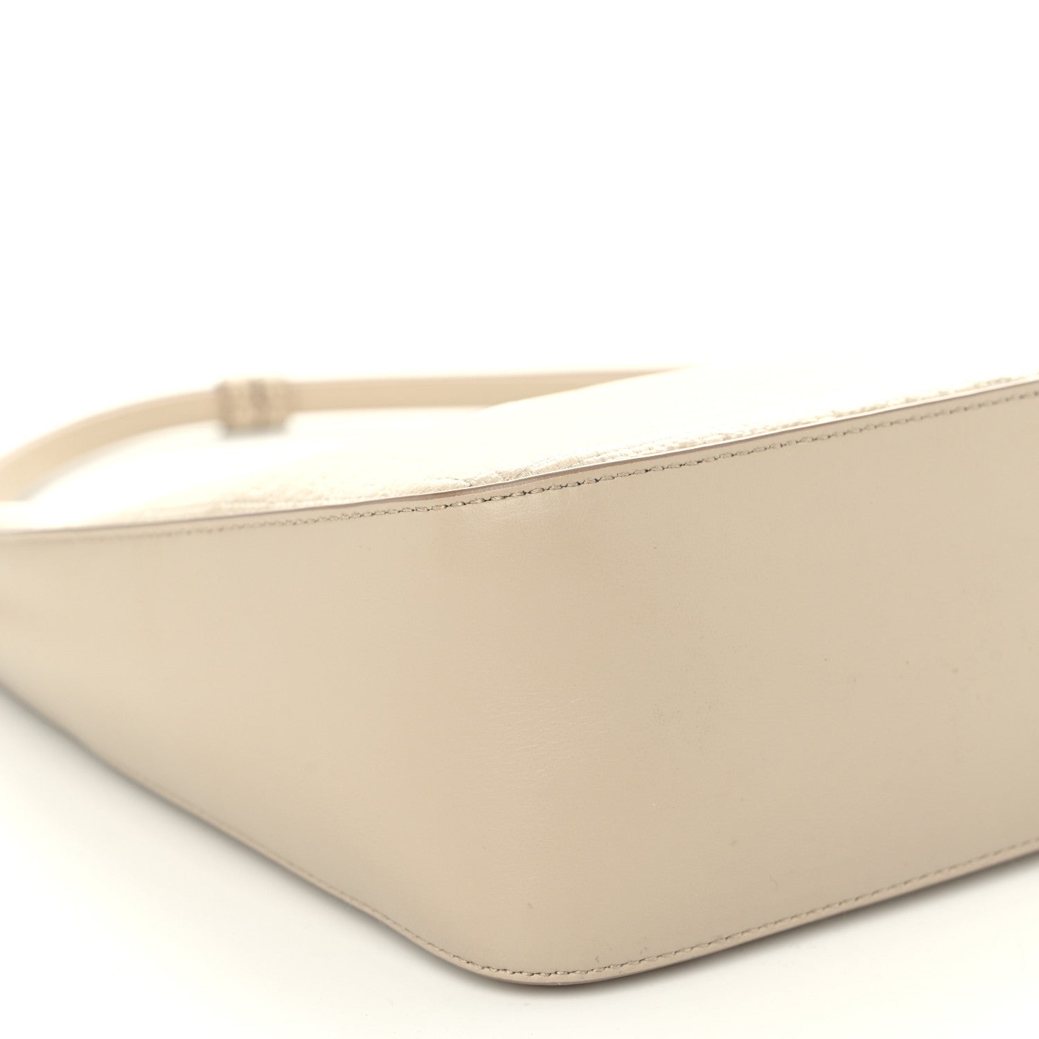 Givenchy Coated Canvas Logo 4G Embossed Small Moon Cut Out Shoulder Bag Natural Beige 9 of 10