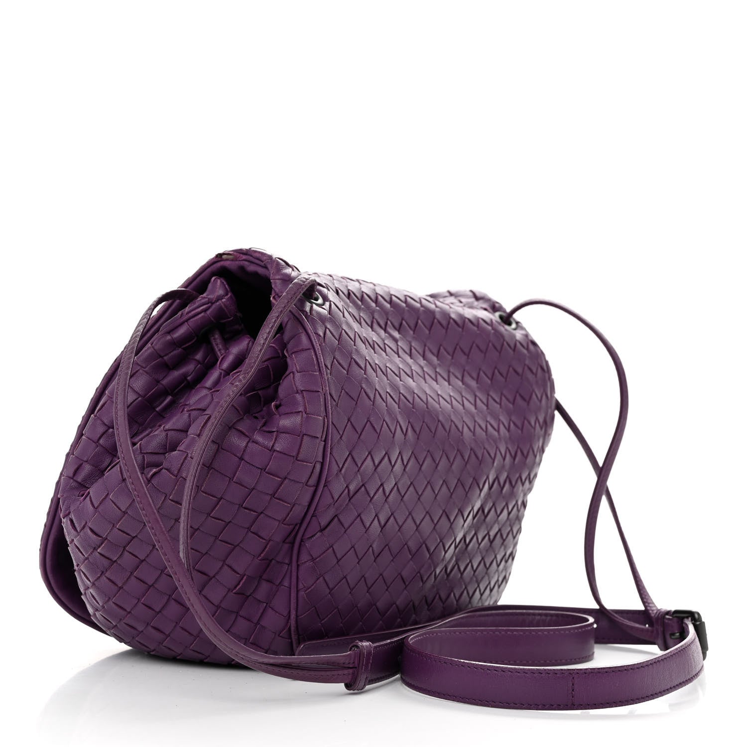 Bottega Veneta Nappa Intrecciato Drawstring Messenger Flap Monalisa 2 of 16