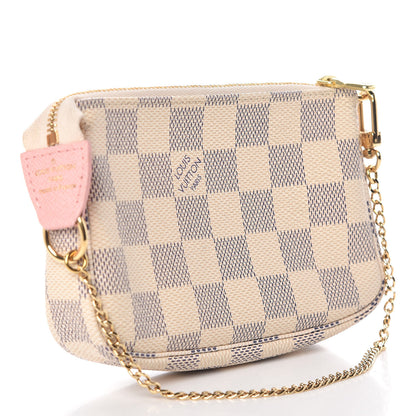 Louis Vuitton Damier Azur 2018 Christmas Animation Mini Pochette Accessories 3 of 8