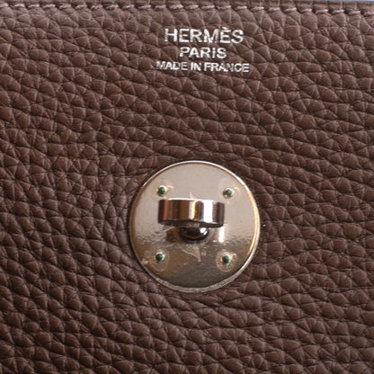 Hermes Taurillon Clemence Lindy 34 Cacao 6 of 10