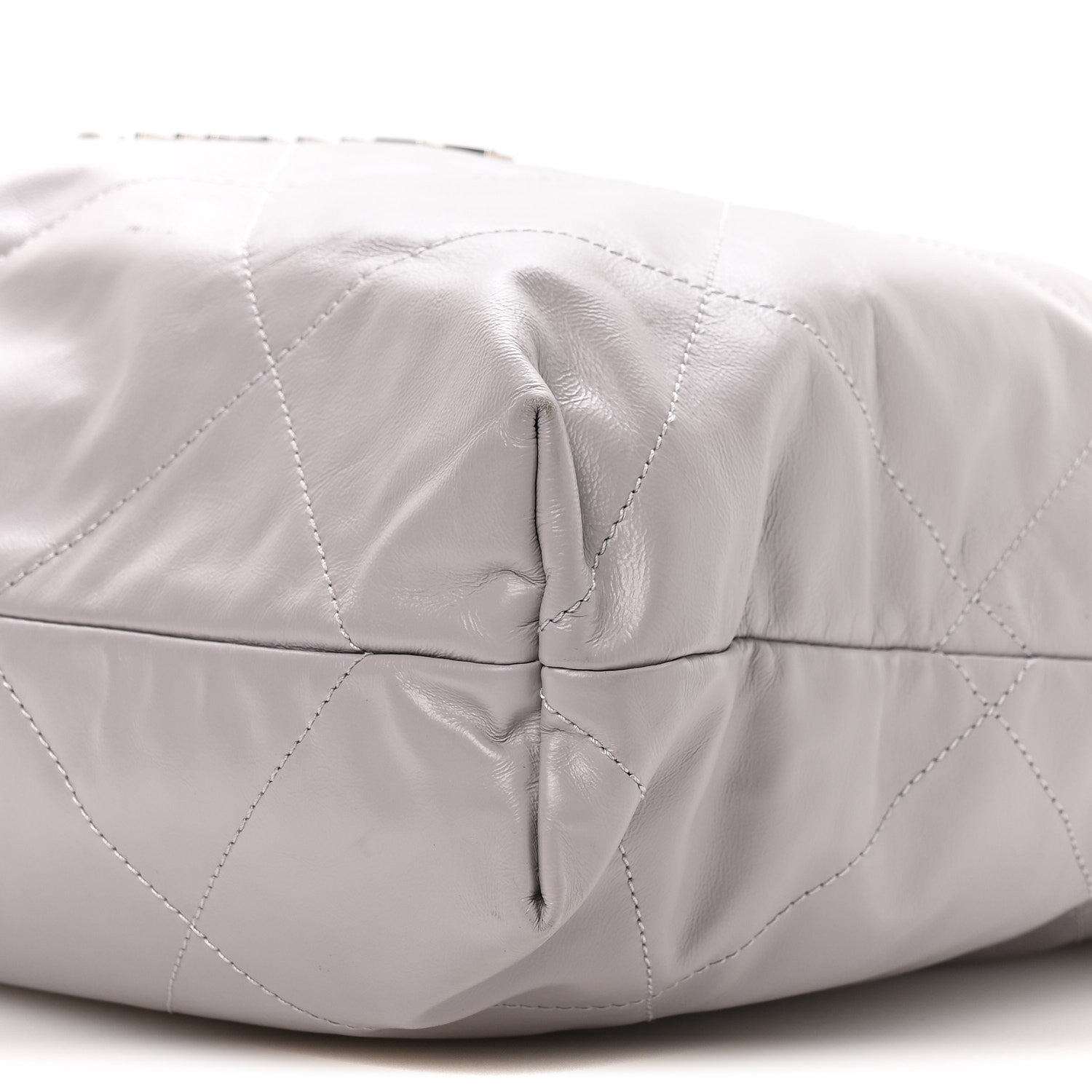 Chanel Shiny Calfskin Quilted Chanel 22 Grey 11 of 11