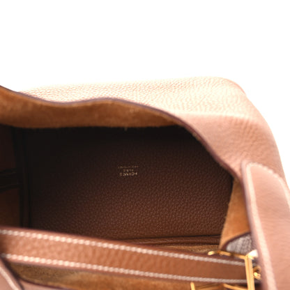Hermes Taurillon Clemence Picotin Lock 18 PM Gold 5 of 12