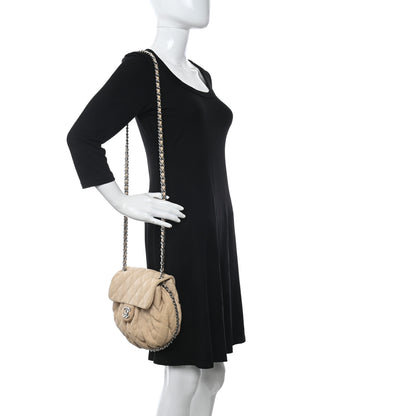 Chanel Washed Lambskin Quilted Mini Chain Around Flap Beige 2 of 12
