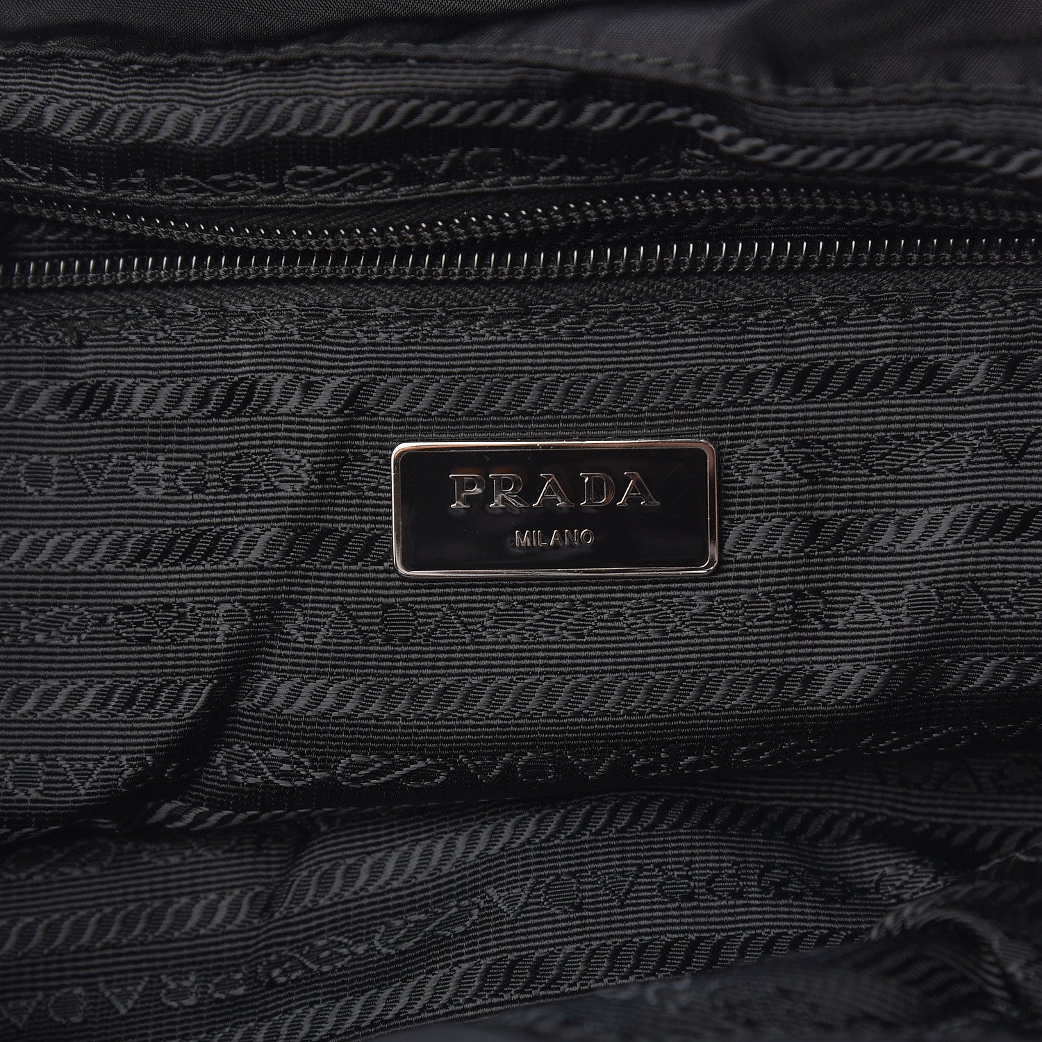 Prada Nylon Vela Medium Backpack Black 6 of 11