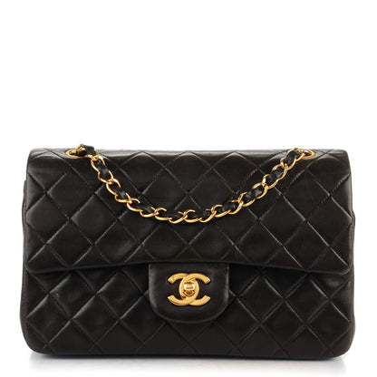 Chanel Lambskin Quilted Small Double Flap Black 1 of 8