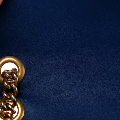 Gucci Velvet Matelasse Medium GG Marmont Shoulder Bag Cobalt Blue 8 of 11