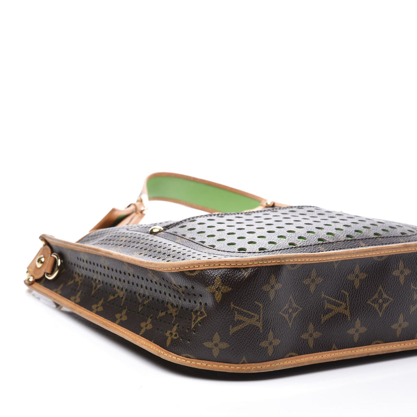 Monogram Perforated Musette Green