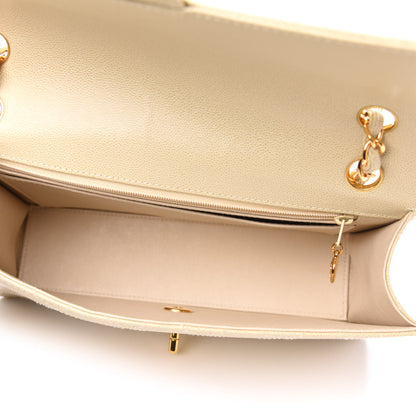 Chanel Caviar Stitch Medium Single Flap Beige Clair 5 of 15