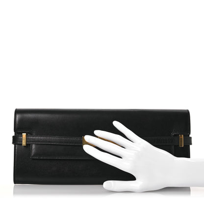 Saint Laurent Smooth Calfskin Manhattan Clutch Black 2 of 10