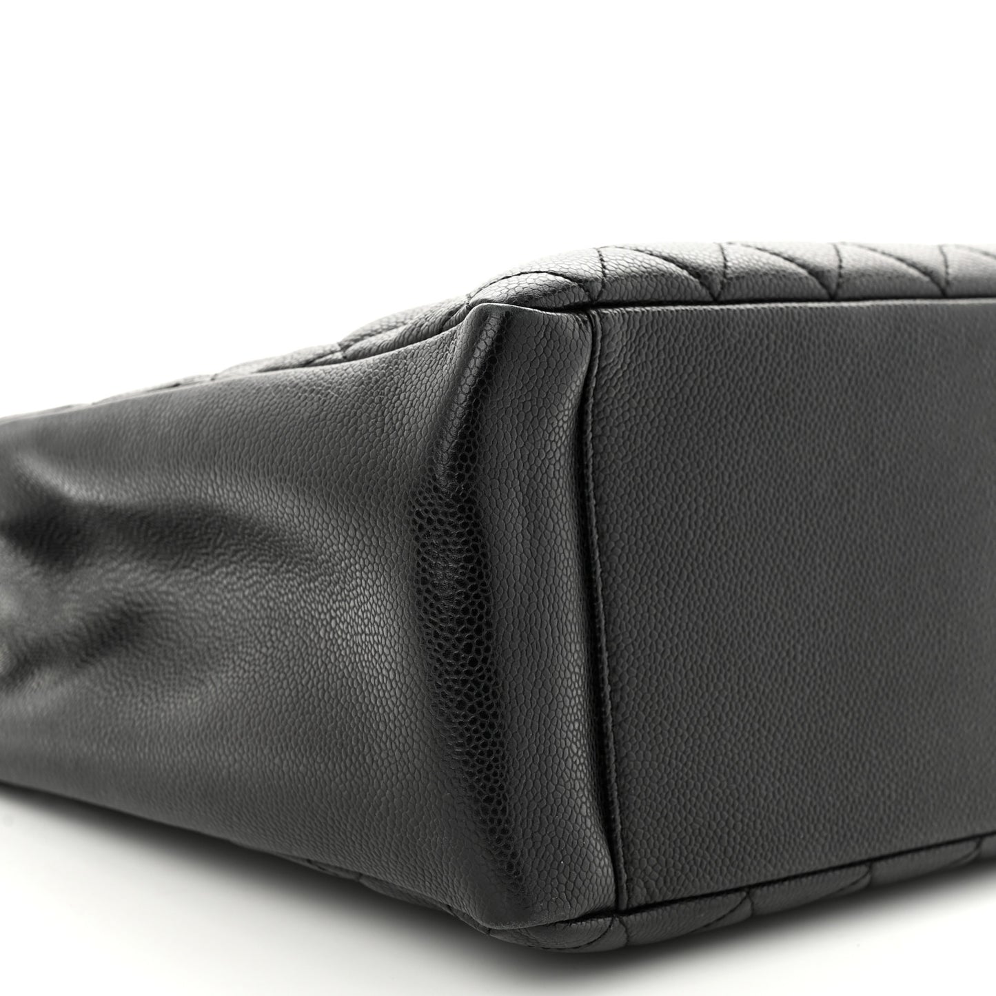 Caviar Quilted Grand Shopping Tote GST Black