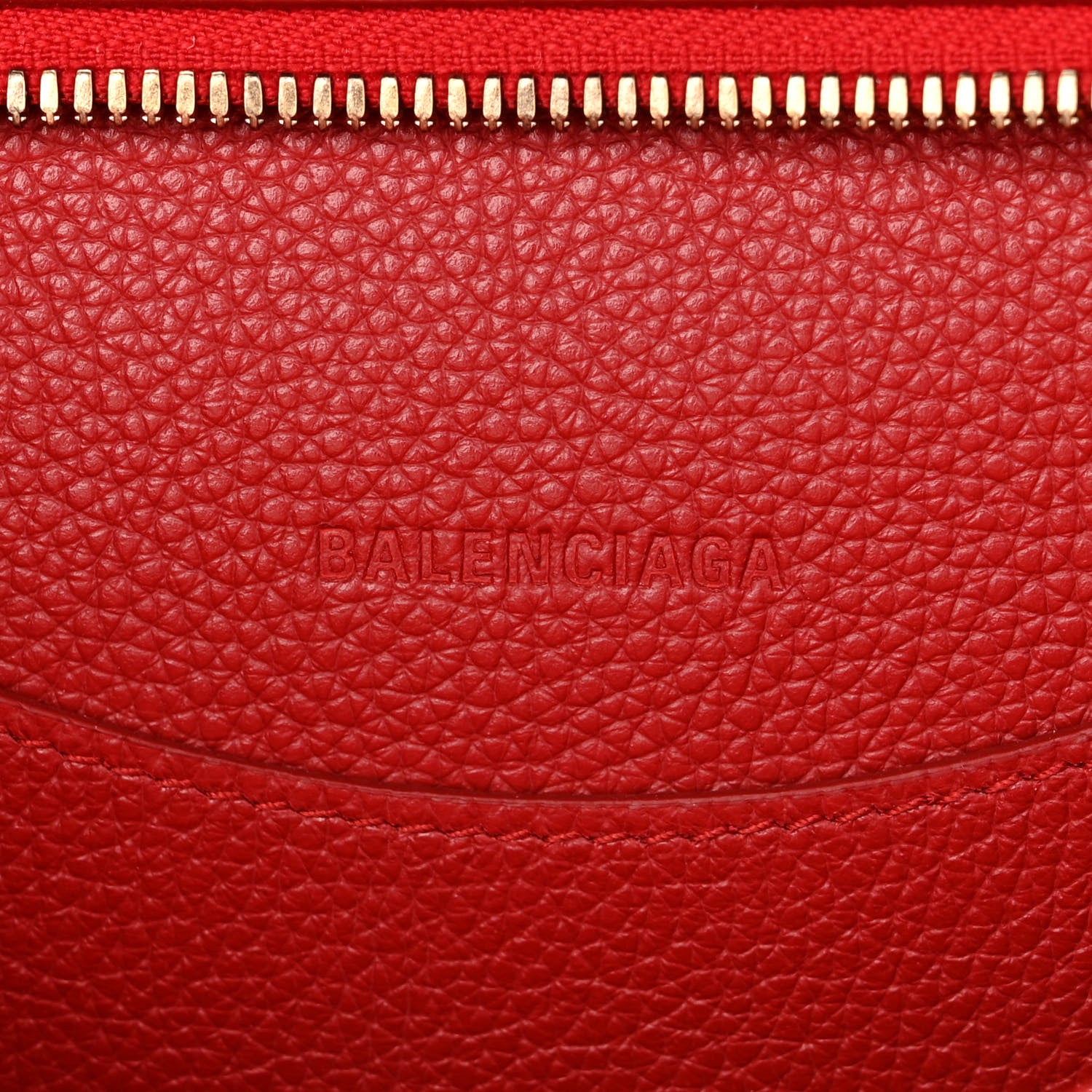 Balenciaga Grained Calfskin Neo Classic Gold Hardware S City Medium Red 6 of 10