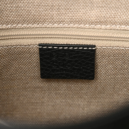 Gucci Dollar Calfskin Interlocking G Top Handle Shoulder Bag Black 6 of 15