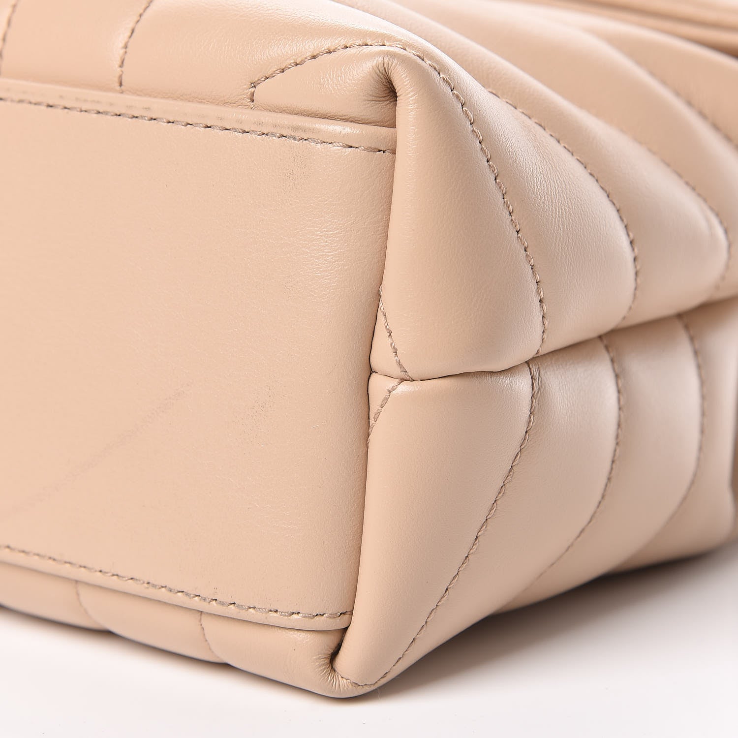 Saint Laurent Calfskin Y Quilted Monogram Small Loulou Chain Satchel Rose Antic 10 of 11