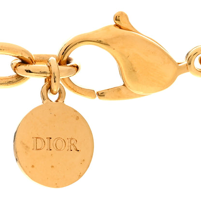 Christian Dior Metal Danseuse Etoile Chain Choker Necklace Gold 5 of 5