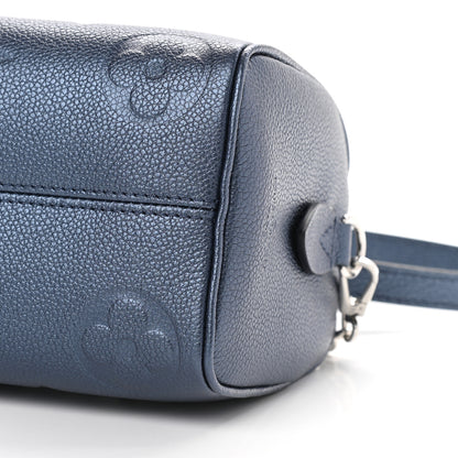 Louis Vuitton Metallic Empreinte Monogram Giant Speedy Bandouliere 20 Navy Nacre 8 of 8
