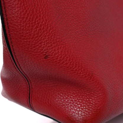 Valentino Garavani Grained Calfskin Rockstud Shoulder Tote Rosso Valentino 18 of 26